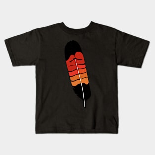 Red Tailed Black Cockatoo Feather Kids T-Shirt